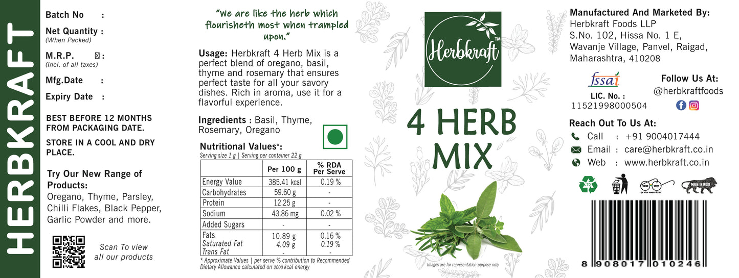 Herbkraft 4 Herb Mix